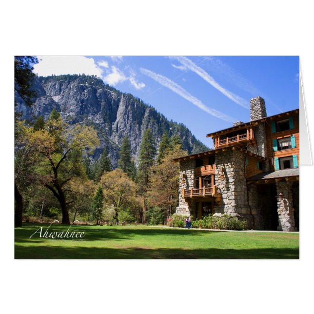 Cartão Ahwahnee (Frente Horizontal)