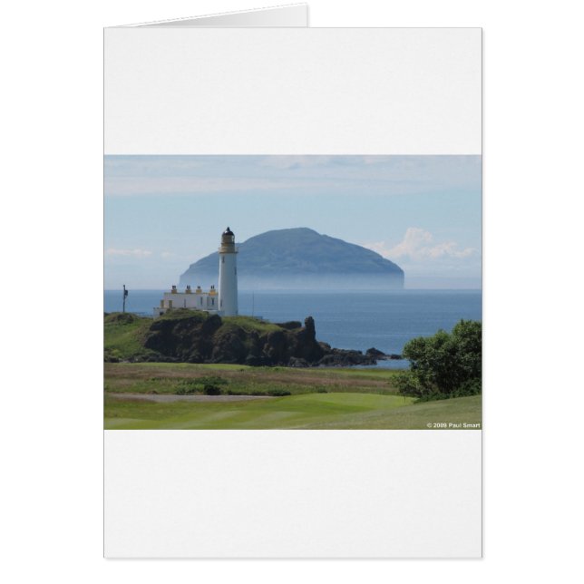 Cartão Ailsa Craig, Farol de Turnberry (Frente)