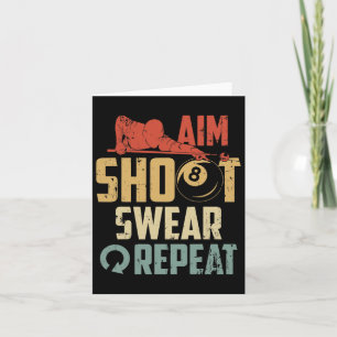 Cartão Aim Shoot Swear Repetir