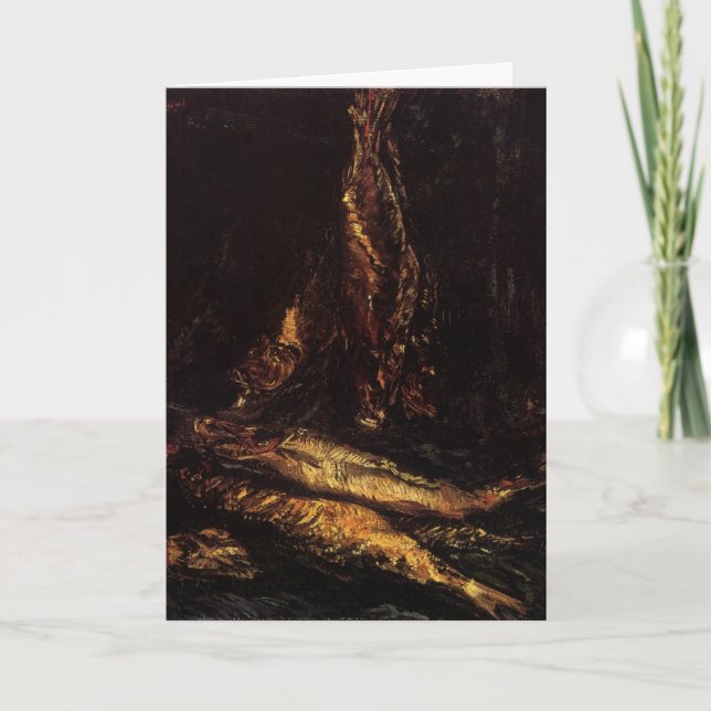 Cartão Ainda com Bloateras por Vincent van Gogh (Frente)