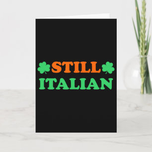 Cartão Ainda Italiano Com Shamrock Saint Patricks Day _2