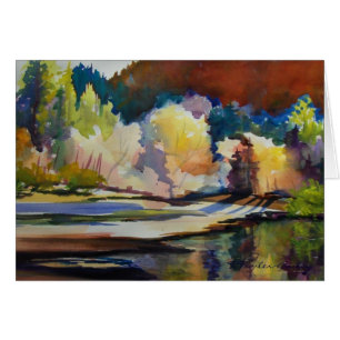 Cartão "Ainda molhe em Yosemite "