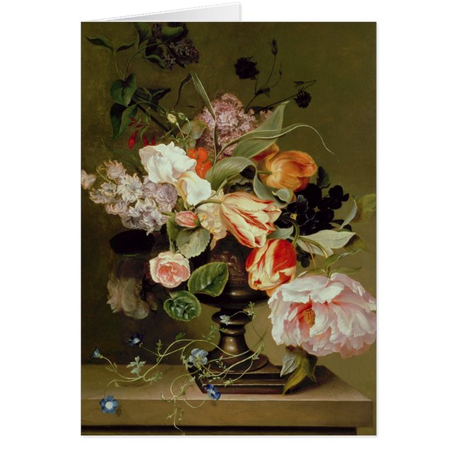 Cartão Ainda vida com flores (Frente)