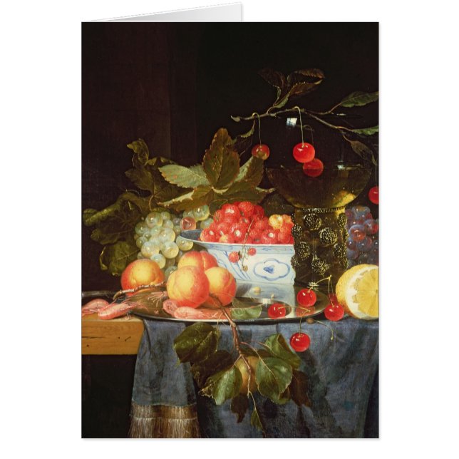 Cartão Ainda vida da fruta (Frente)