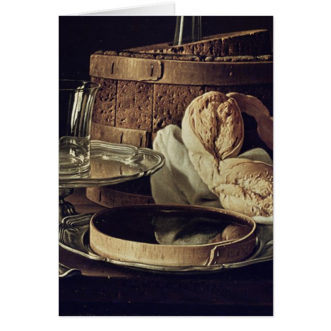 Cartão Ainda vida. O petisco (Frente)