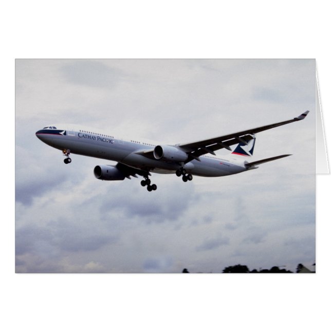 Cartão Airbus A330 (Frente Horizontal)