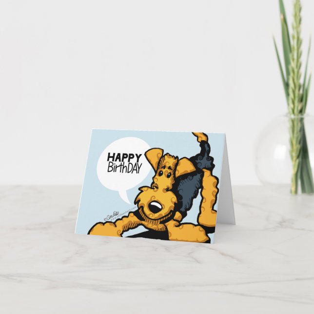 Cartão Airedale no Play (Frente)