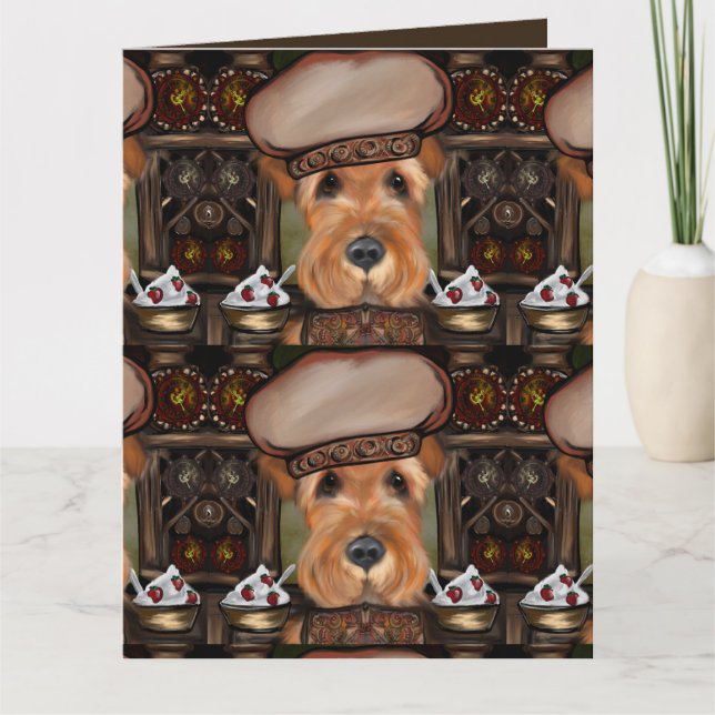 CARTÃO AIREDALE TERRIER (Frente)