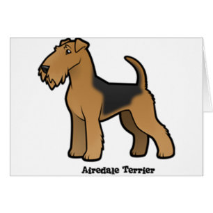 Cartão airedale terrier