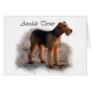 Cartão Airedale Terrier Art Gifts