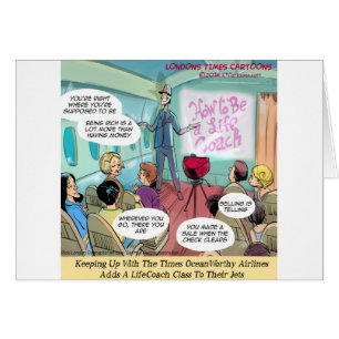 Cartão Airline LifeCoach Class Funny