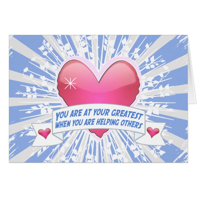 Cartão Ajudando outros (Frente Horizontal)