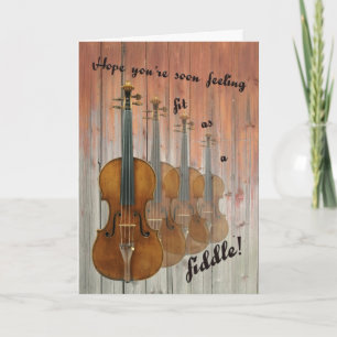 Cartão Ajustado como um violino