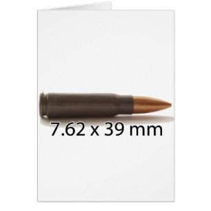 Cartão AK47 7,62 x 39 mm redonda Ammo