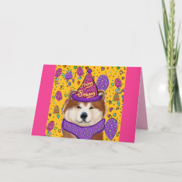 CARTÃO AKITA DOG