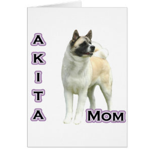 Cartão Akita Mãe 4