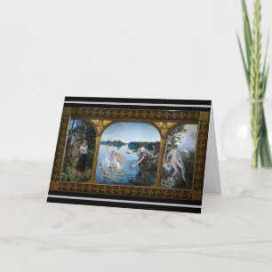 Cartão Akseli Gallen-Kallela - Aino Triptych
