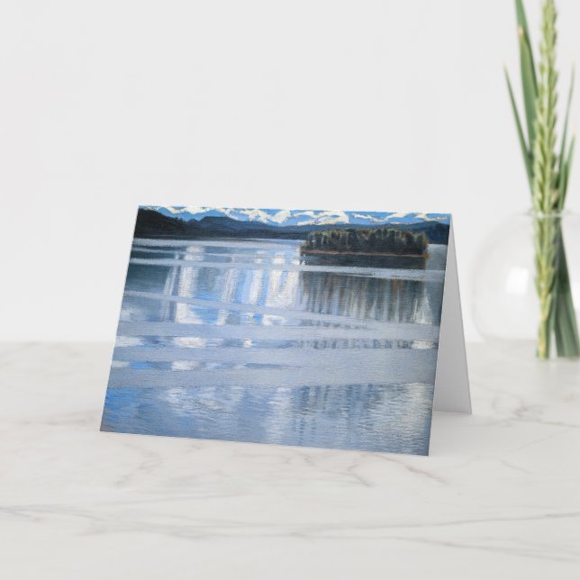 Cartão Akseli Gallen-Kallela - Lago Keitele (Frente)