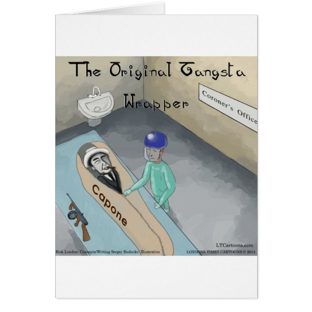 Cartão Al Capone Funeral Funny (Frente)