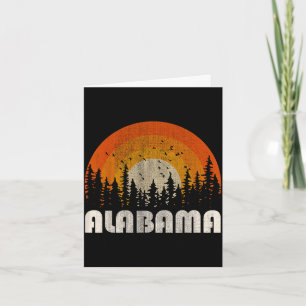 Cartão Alabama - natureza engraçada vintage caminhada 60