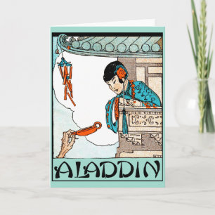 Cartão Aladdin Lanterna Mágica Chinesa Vintage