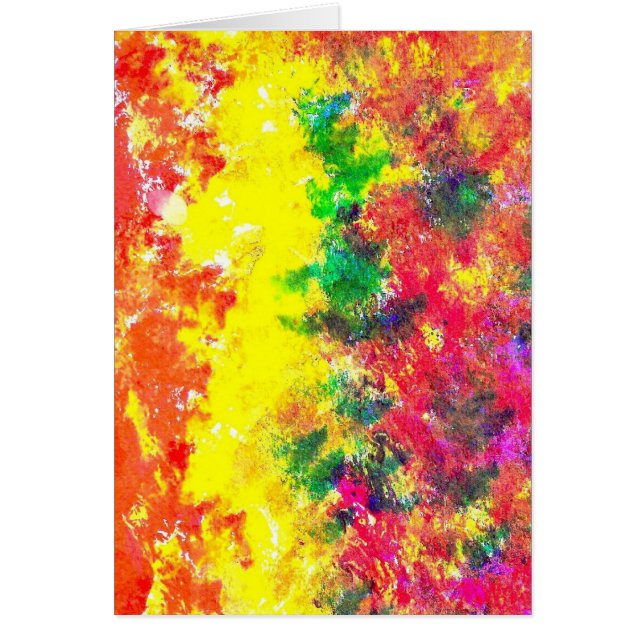 Cartão alaranjado A3 da chama (Frente)