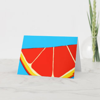 Cartão alaranjado do respingo