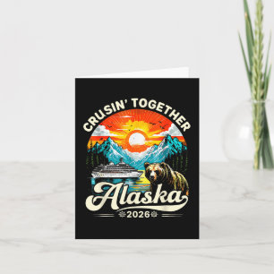 Cartão Alaska Cruise 2026 Matching Family Friends Group A