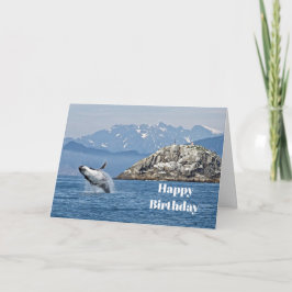Cartão Alaska Humpback Whale Wildlife Photo Birthday