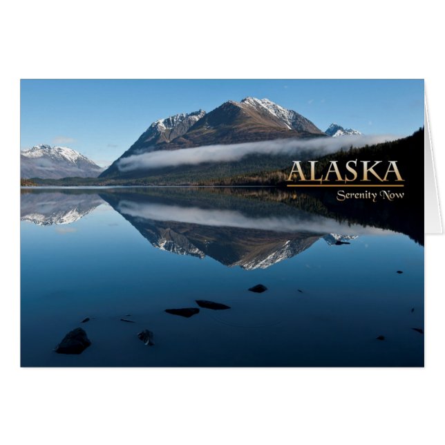 Cartão Alaska Serenity Now (Frente horizontal)