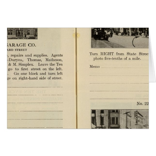 Cartão Albany Garage, Albânia (Frente Horizontal)