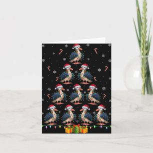 Cartão Albatross Santa Hat Xmas Luzes Homens Mulheres Nat