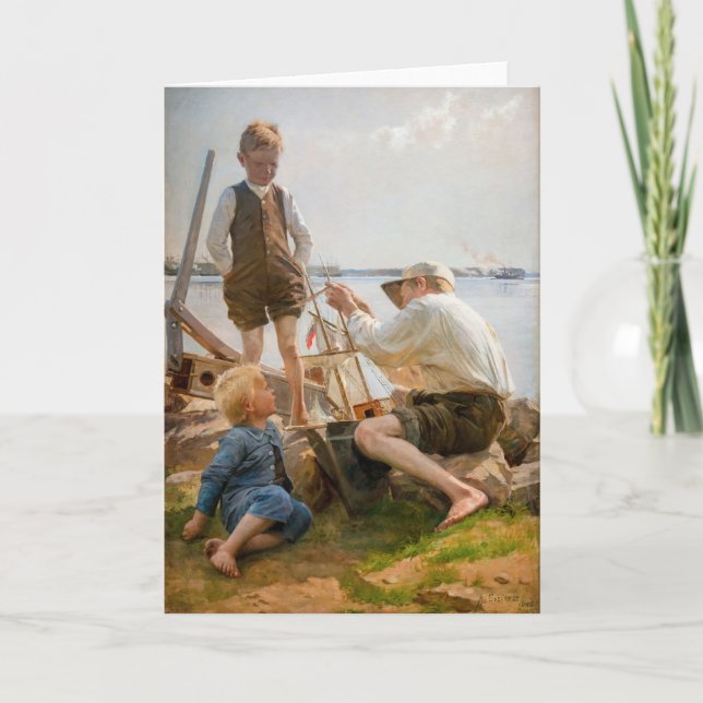 Cartão Albert Edelsense - Construtores de navios (Frente)