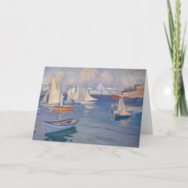 Cartão Albert Edelsense - porto em Helsínquia (Frente)