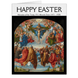 Cartão Albrecht Dürer 1511 Adoração da Trindade