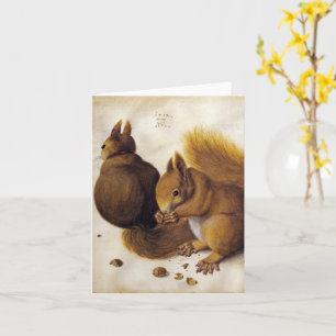 Cartão Albrecht Dürer, dois esquilos - Arte fina