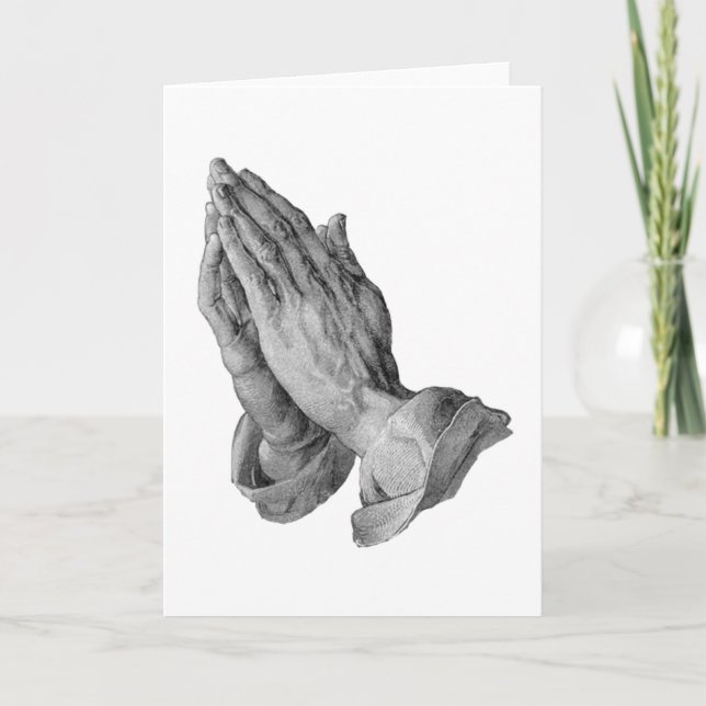Cartão Albrecht Durer - mãos que Praying (Frente)