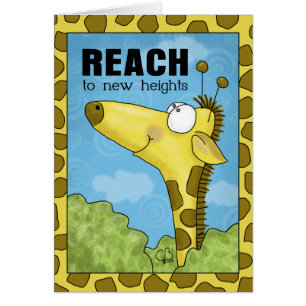 Cartão Alcance a New Heights Giraffe