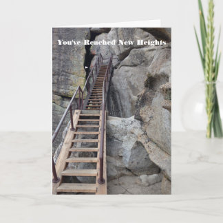 Cartão Alcance a nova placa de Parabéns de altura
