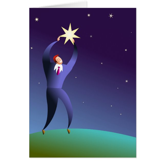 Cartão Alcance Para As Estrelas (Frente)