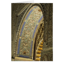 Cartão Alcázar real de Sevilha