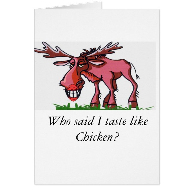 Cartão Alces Alaska (Frente)