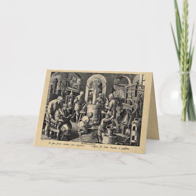 Cartão Alchemy Tools of Distillation Greeting Card (Frente)
