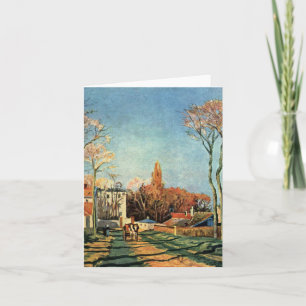 Cartão Aldeia de Entrada Camille Pissarro de Voisins