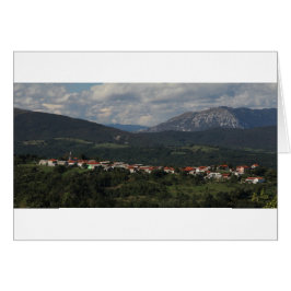 Cartão Aldeia de Janezevo Brdo, Colinas de Brkini, Eslovê