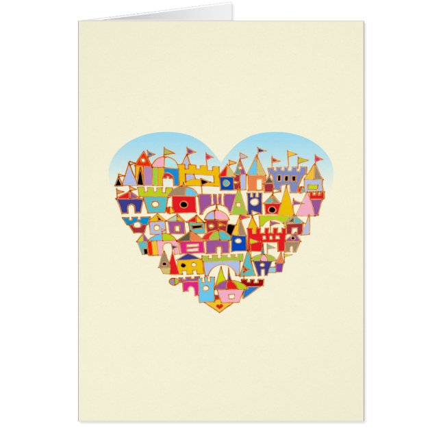 Cartão Aldeia Feliz do Coração (Frente)