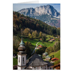 Cartão Aldeia Quaint bavarian, Alemanha