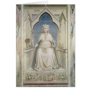 Cartão Alegoria de justiça, c.1305