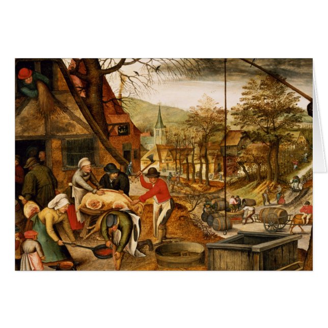 Cartão Alegoria do outono (Frente Horizontal)