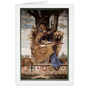 Cartão Alegórica Da Germânia Por Veit Philipp